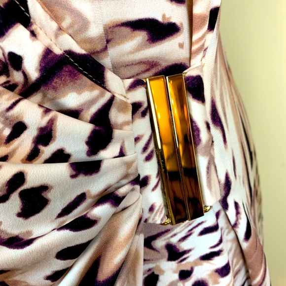 Jenifer Lopez faux wrap flattering stretch dress, size small - Picture 4 of 6